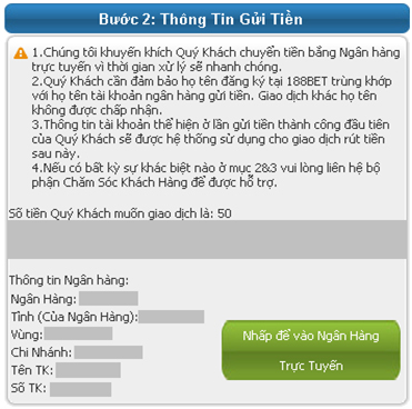 Gửi Tiền 188Bet 1