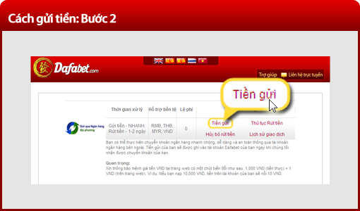Gửi Tiền Dafabet 1