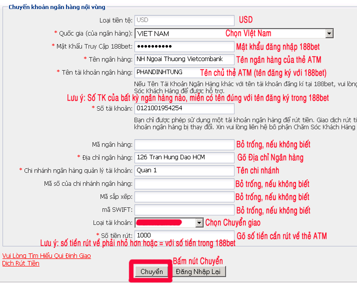 Rút Tiền 188Bet 2