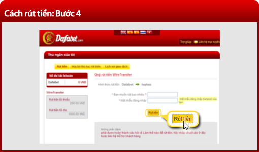 Rút tiền Dafabet 3